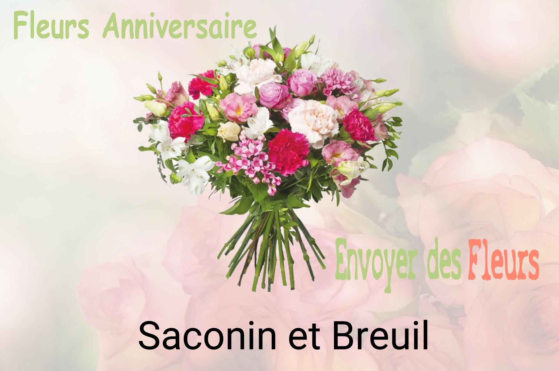 Bouquet de fleurs d’anniversaire livré à Saconin-et-Breuil