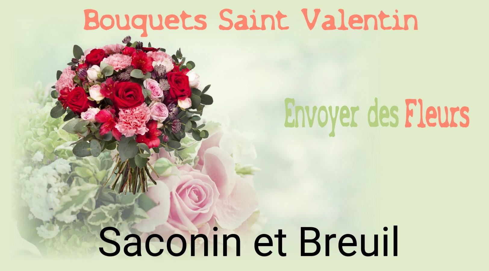 Roses de Saint-Valentin livrées à Saconin-et-Breuil